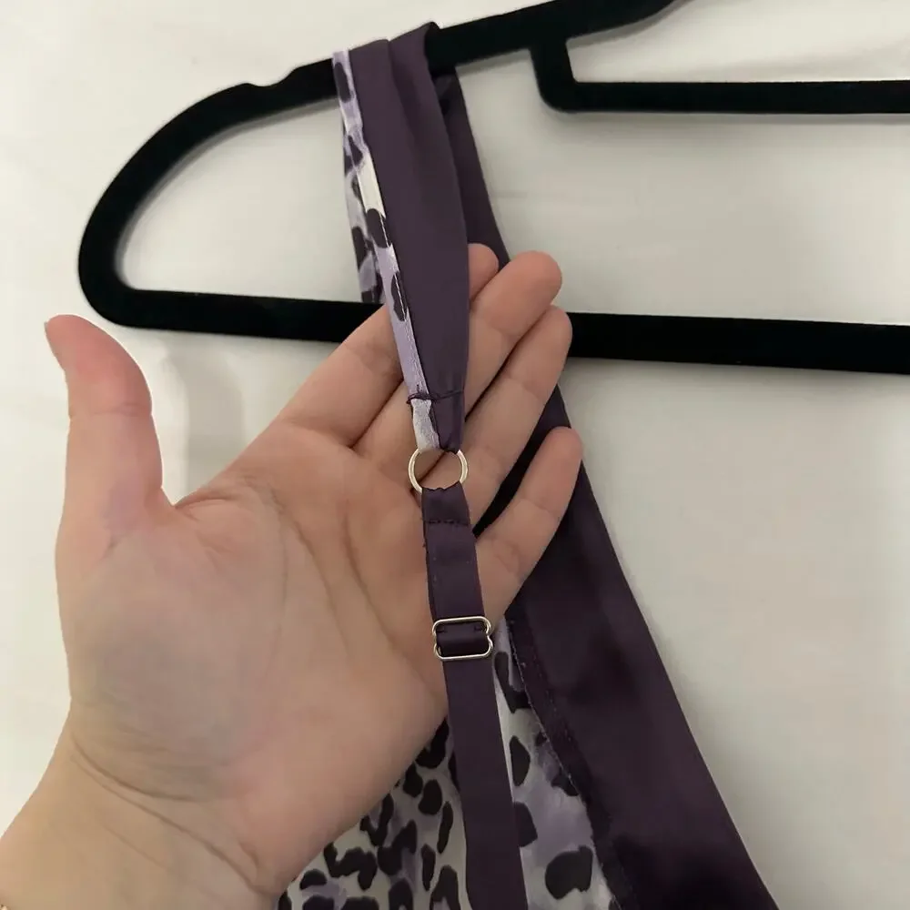 Vintage Jones New York Leopard Print V-Neck Satin Chemise Y2k Small - Picture 5 of 7